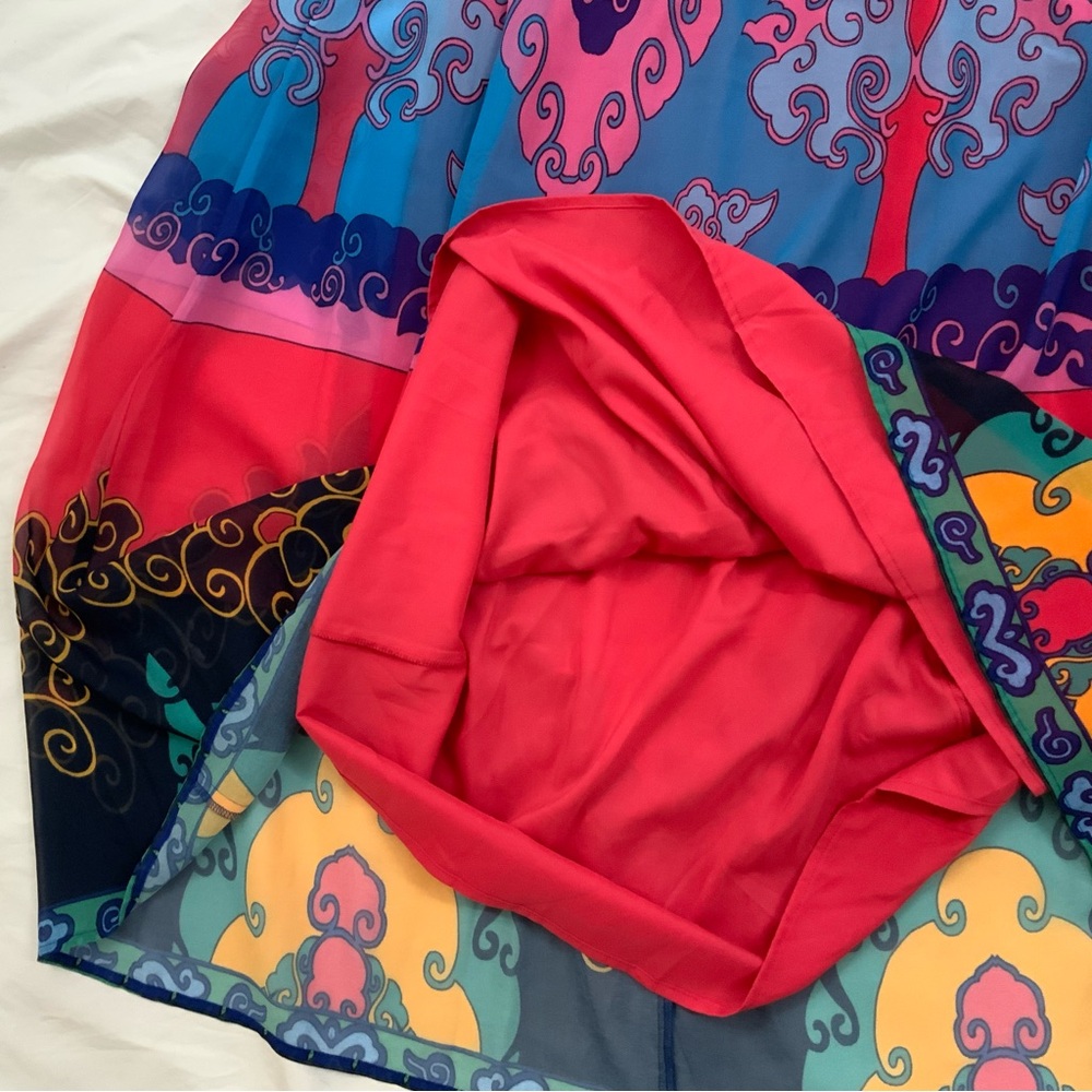 ModCloth XS Maxi Dress Muster The Length Boho Medallion Sleeveless Colorful New - Picture 9 of 16